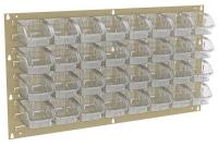 10A028 Louvered Panel, Beige, 32 InSight Bins