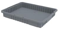10A120 Tote Box, Modular, 22-1/2x3-1/8x17-3/8, GR