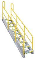 10A470 Stair Unit, Aluminum, 9 Steps