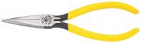 10A988 Long Nose Pliers, Ylw, 6-5/8 In, Curved