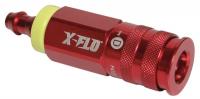10C194 Coupler, Industrial, 1/4In Barb/Body, Red