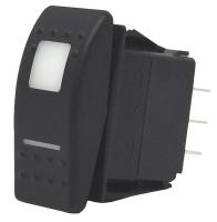 10C586 Lighted Rocker Switch, DPDT, 6 Connections