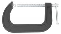 10D536 C-Clamp, 8 In, Malleable Cast, 3-1/2 Deep