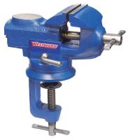 10D697 Bench Vise, Portable Clamp, Swivel, 2-3/8In