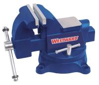 10D705 Bench Vise, Utility Workshop, Swivel, 6 In