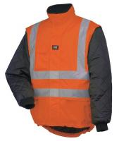 10D786 Rain Jacket Liner, Orange, Large