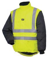 10D794 Rain Jacket Liner, Yellow, XL