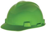 10D940 Hard Hat, FrtBrim, Slttd, 4Rtcht, Lime Green