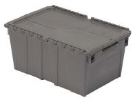 10E129 Attchd-Lid Cont, 20-3/4x13-1/2x9-3/4, Grey
