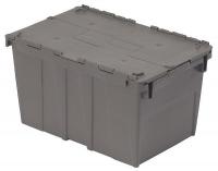 10E130 Attchd-Lid Cont, 20-1/2x13-1/4x11-1/2, Gry