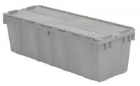 10E132 Attached-Lid Cont, 39x14x13, Grey