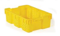 10E155 Vented S &amp; N Cont, 24x16x7-1/4, Yellow