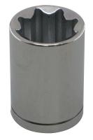 10E204 Socket, Standard, 1/2 In Dr, 8 Pts, 7/8 In