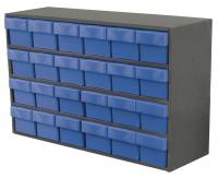 10E476 Cabinet, 35Wx22Hx11D, Gray, 24 Blue Drwrs