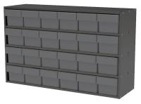 10E478 Cabinet, 35Wx22Hx11D, Gray, 24 Gray Drwrs