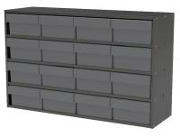 10E483 Cabinet, 35Wx22Hx11D, Gray, 16 Gray Drwrs