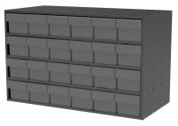 10E494 Cabinet, 35Wx22Hx17D, Gray, 24 Gray Drwrs