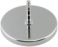10E726 Pot Magnet, 4-15/16Dia, 200 lb, Ceramic, Stl