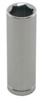 10E874 Socket, Deep, 1/4 In Dr, 6 Pts, 16mm