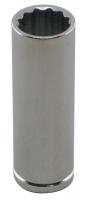 10E882 Socket, Deep, 1/4 In Dr, 12 Pts, 16mm