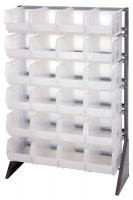 10E953 Rail Unit, 1-Side, 15D, 36W, 53H, 24 Clr Bins