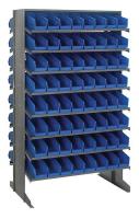 10E993 Pick Rack, 24Dx36Wx60H, 128 Blue Bins