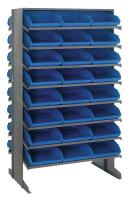10E996 Pick Rack, 24Dx36Wx60H, 48 Blue Bins