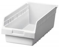 10F116 ShelfMax Bin, 17-7/8Lx6Hx8-3/8W, White