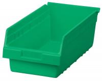 10F117 ShelfMax Bin, 17-7/8Lx6Hx8-3/8W, Green