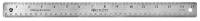 10F264 Ruler, 15 Inch, Stainless Steel