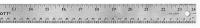 10F265 Ruler, 24 Inch, Stainless Steel