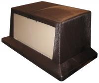 10F631 Receptacle Lid, Dome, Brown, 23 G
