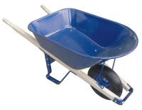 10G167 Wheelbarrow, Steel, 6 Cu. Ft., Flat Free
