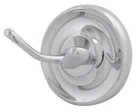 10G193 Double Robe Hook, Polished Chrome