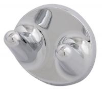 10G196 Double Robe Hook, Polished Chrome