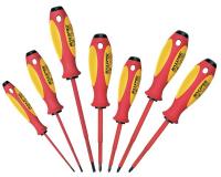 10G456 Screwdriver Set, Insulated, Slotted/Ph, 7Pc