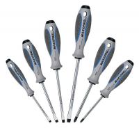 10G461 Screwdriver Set, Slotted/Phillips, 6 Pc