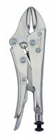 10G657 Pliers, Straight Locking, 7-1/2 In, Chrome