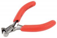 10G686 Mini End Cutter Pliers, 4-1/2 In L, Red