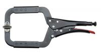 10G690 C-Clamp, 12 In, Steel, With Swivel Pad