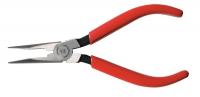 10G946 Plier, Long Nose, Pointed, 6-7/8 In, Red