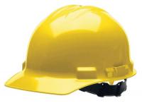 10G963 Hard Hat, FrtBrim, HDPE, 4PinLk, Yellow