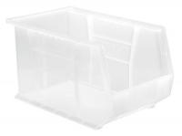 10H847 Stack/Hang Bin, 13-5/8Dx8-1/4Wx8H, Clear