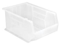 10H850 Stack/Hang Bin, 16Dx11Wx8H, Clear