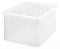 10H876 Grid Container, 22-1/2Lx17-1/2Wx12H, Clr