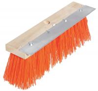 10H921 Push Broom, PP, Hardwood Block, 16 In. OAL