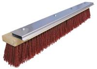 10H932 Push Broom, Maroon Plastic, 24 In. OAL