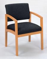 10H939 Guest Chair, Medium Finish, Macro Fabric