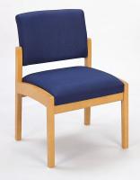 10H943 Guest Chair, Armless, Medium, Eve Fabric
