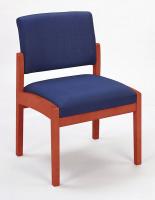 10H946 Guest Chair, Armless, Cherry, Eve Fabric